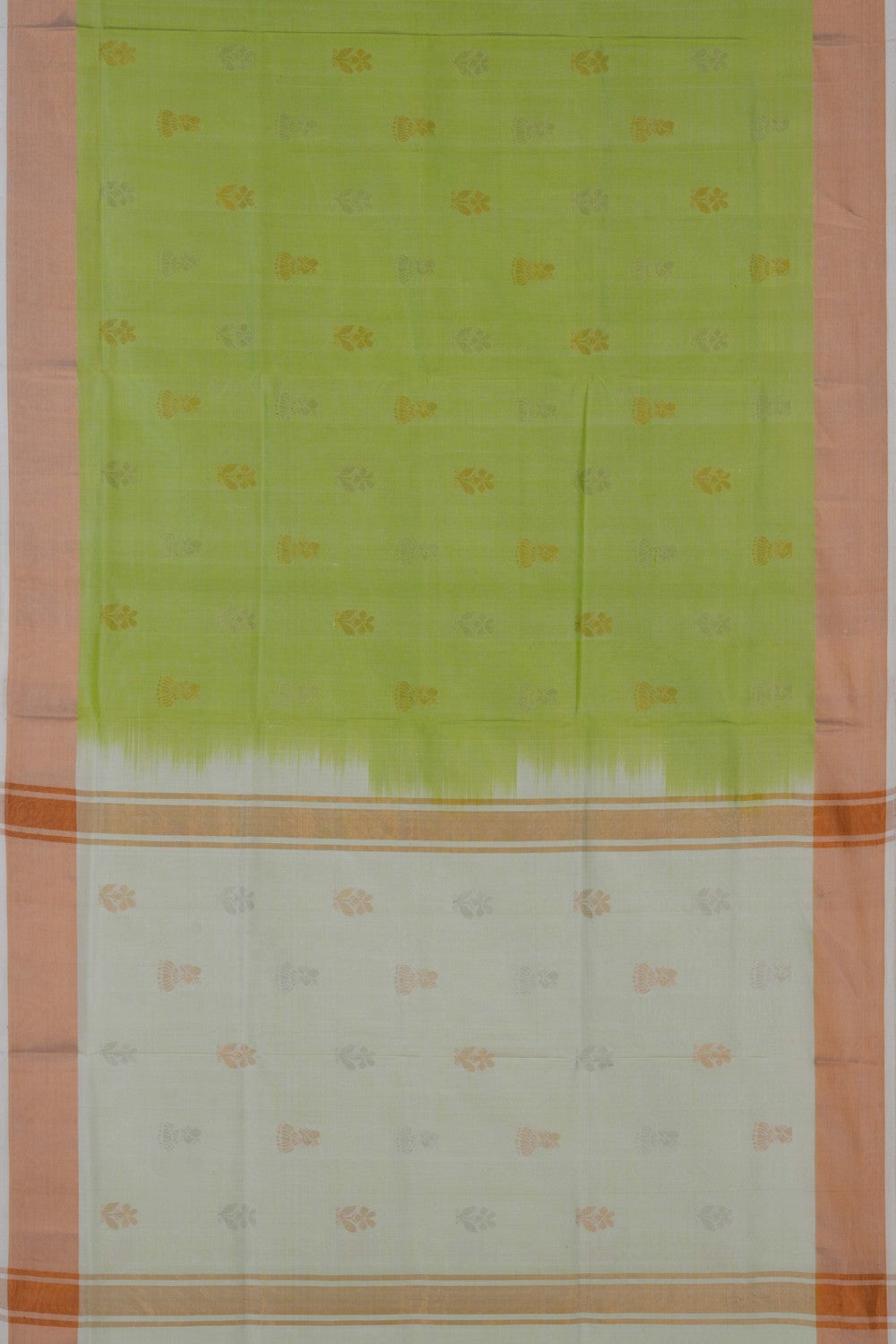 Image of Uppada Silk Neon Green Saree